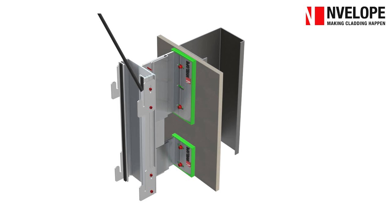 NVELOPE NV7 &ndash; cassette support - rainscreen cladding support system