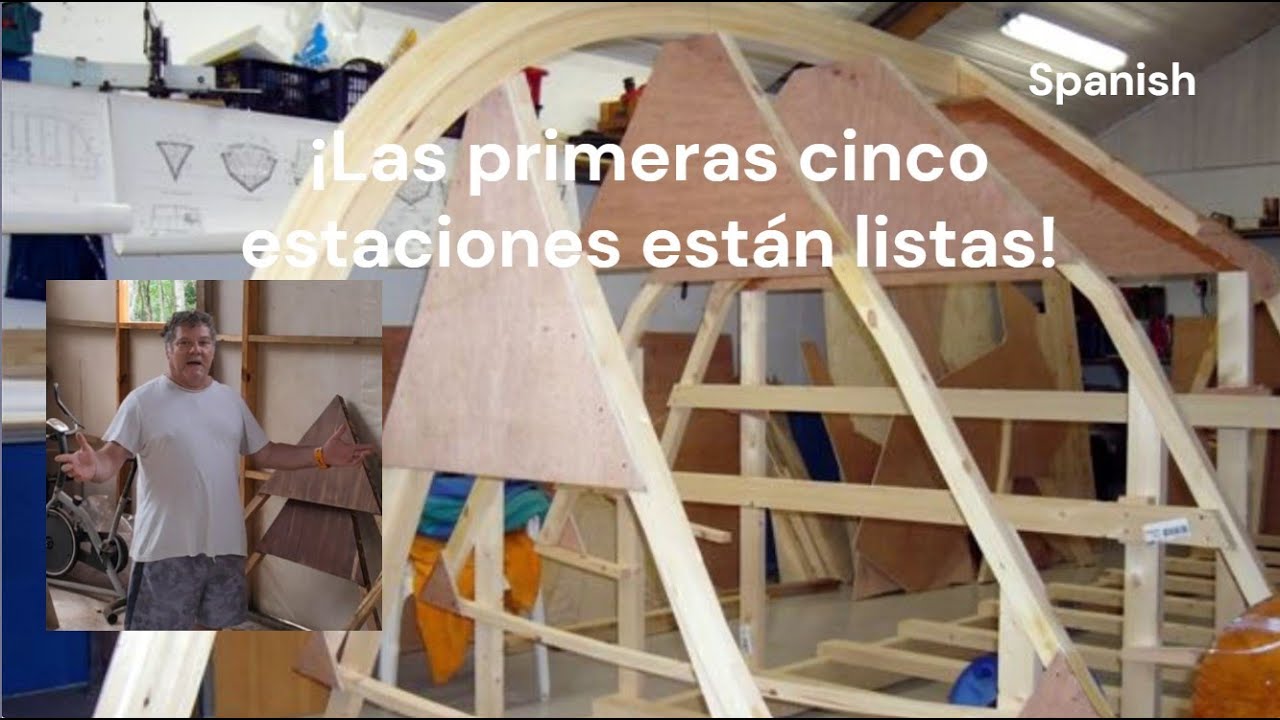 Wooden Shoe 23 Boat build: Ep 14 ¡Cinco estaciones están listas! #boatbuilding  #woodworking