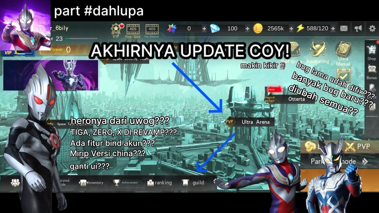 AKHIRNYA UPDATE COY!!! ULOH Jadi kek begini??? - Ultraman legend of heroes #dahlupa