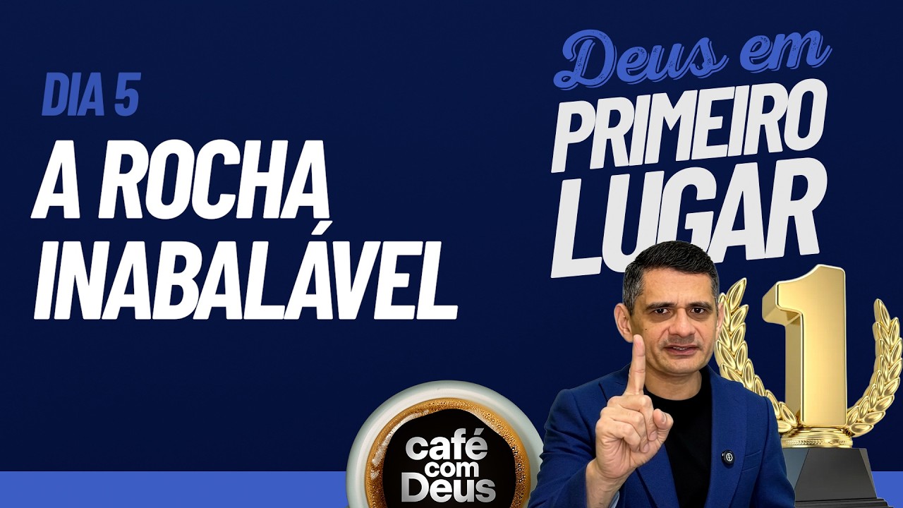 Café com Deus [465] ☕️ A ROCHA INABALÁVEL • Deus em 🥇 Primeiro Lugar