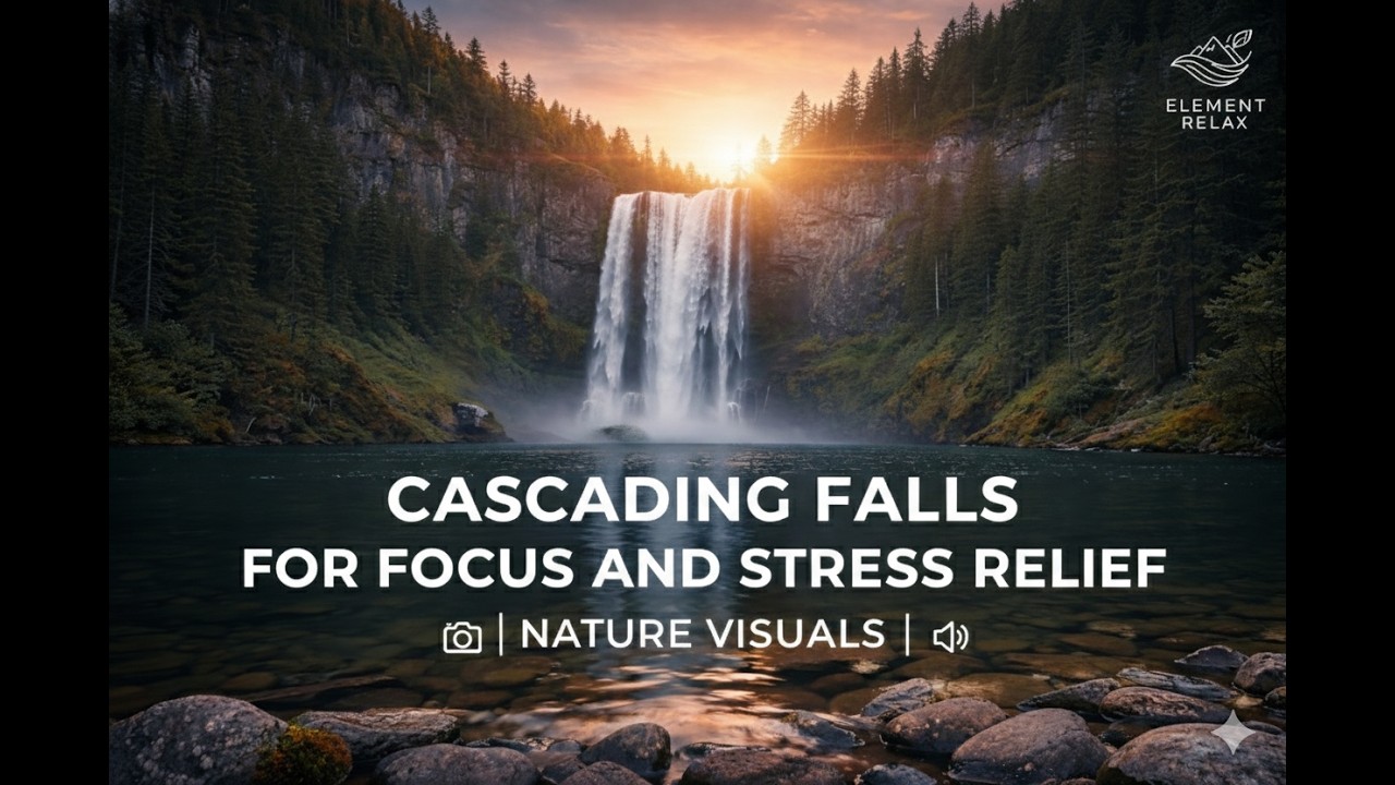 Ambient Nature: Cascading Falls for Focus and Stress Relief