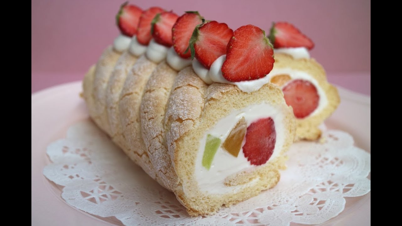 Biscuit roll cake ビスキュイロールケーキ