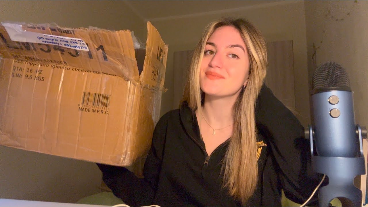 UNBOXING PACCO DA GIÙ 📦 (asmr ita)