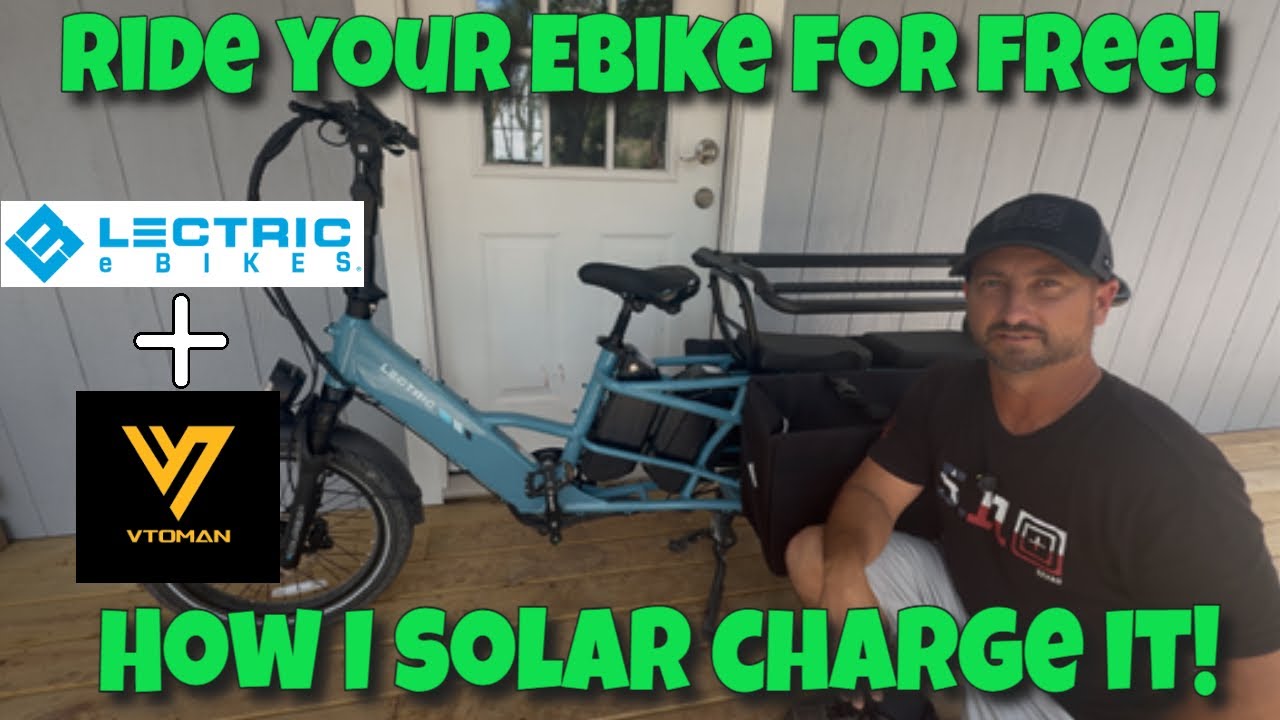 FREE ELECTRICITY For Your Ebike With Solar Charging!
