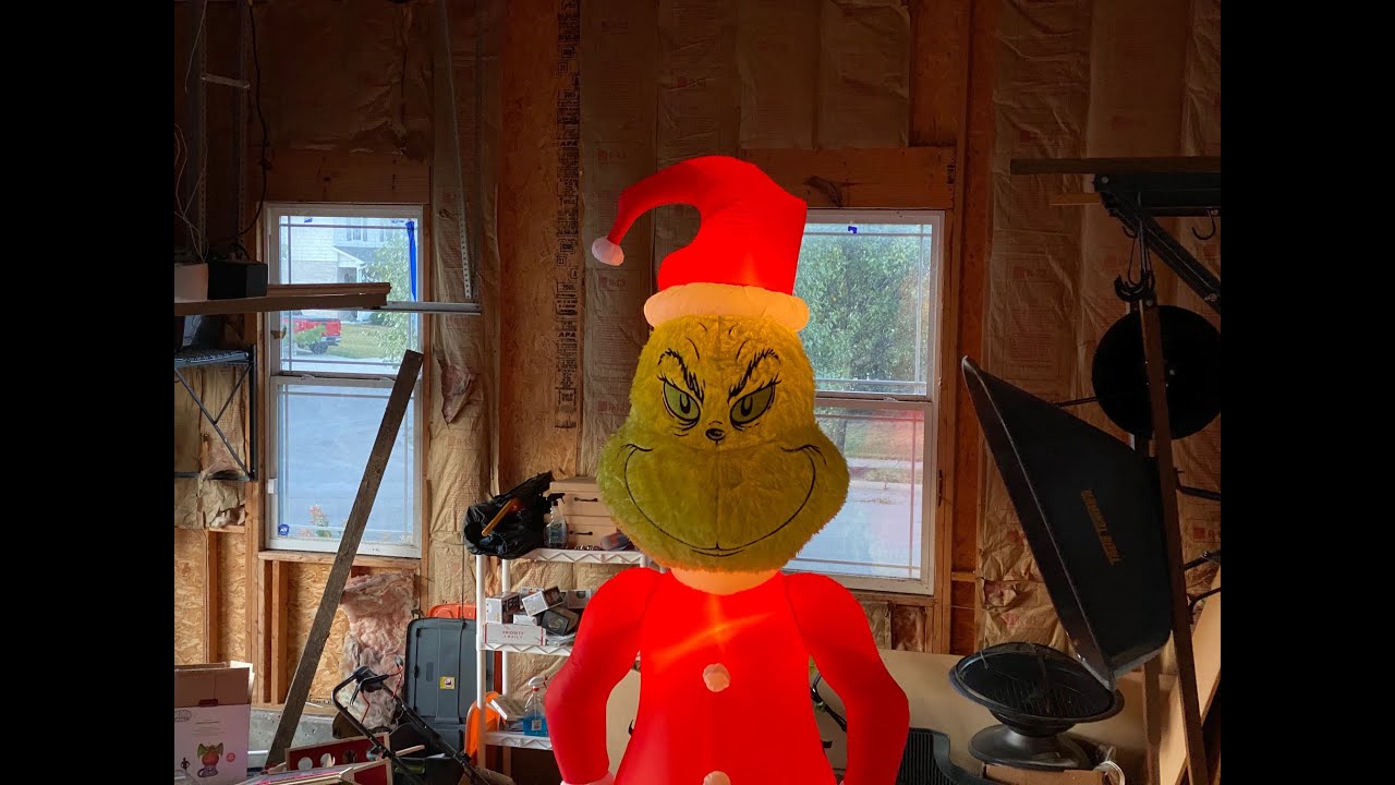 2020 Fuzzy Grinch Inflatable Home Depot Exclusive Gemmy