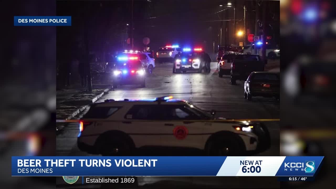 Beer theft leads to police chase and crash in Des Moines