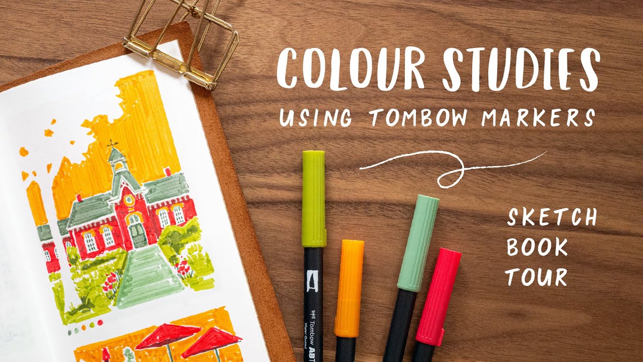 Marker Sketchbook Tour: Colour Studies with Tombow Dual Brush Pen Markers