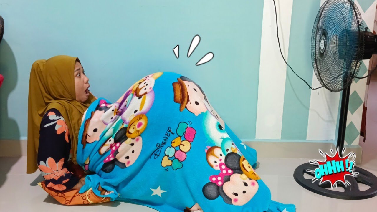 drama💘😂mama tidur pakai kipas angin perutnya membesar jadi hamil jumbo melahirkan bayi aneh