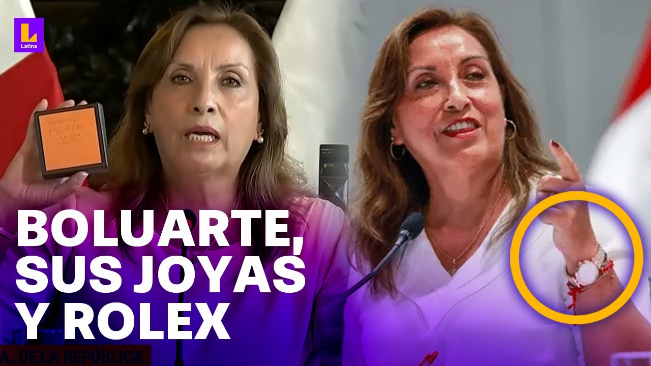 Dina Boluarte muestra sus joyas y asegura que los rolex fueron un préstamo: 