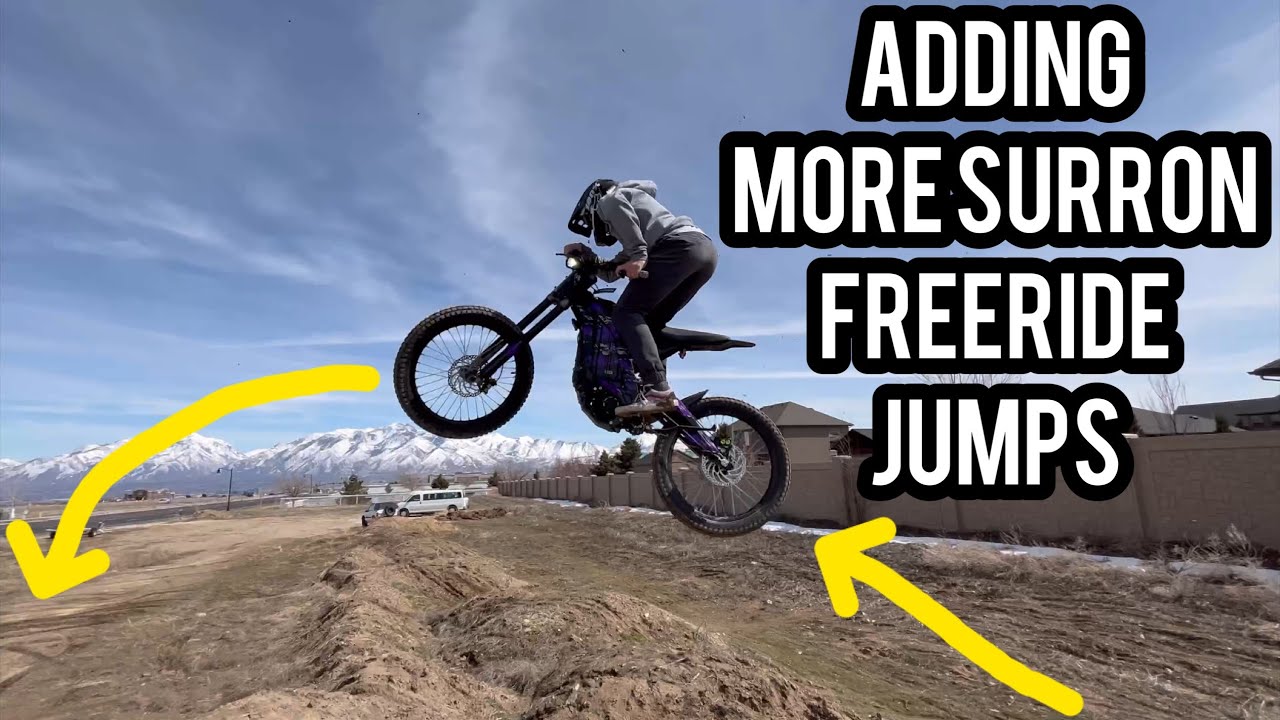Adding More Freeride Jumps for SurRon E-Bikes!