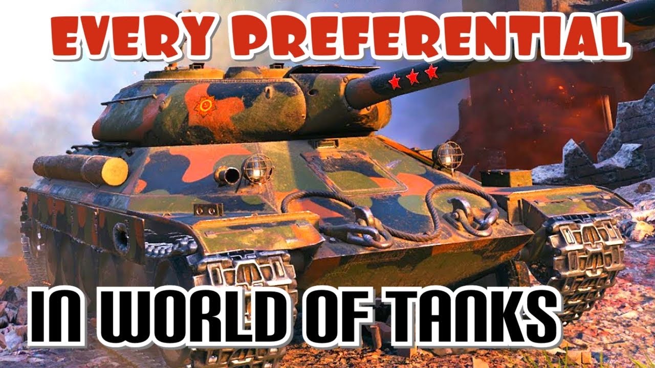 Every Preferential Tanks in World of Tanks Console Modern Armor Arms race wot console