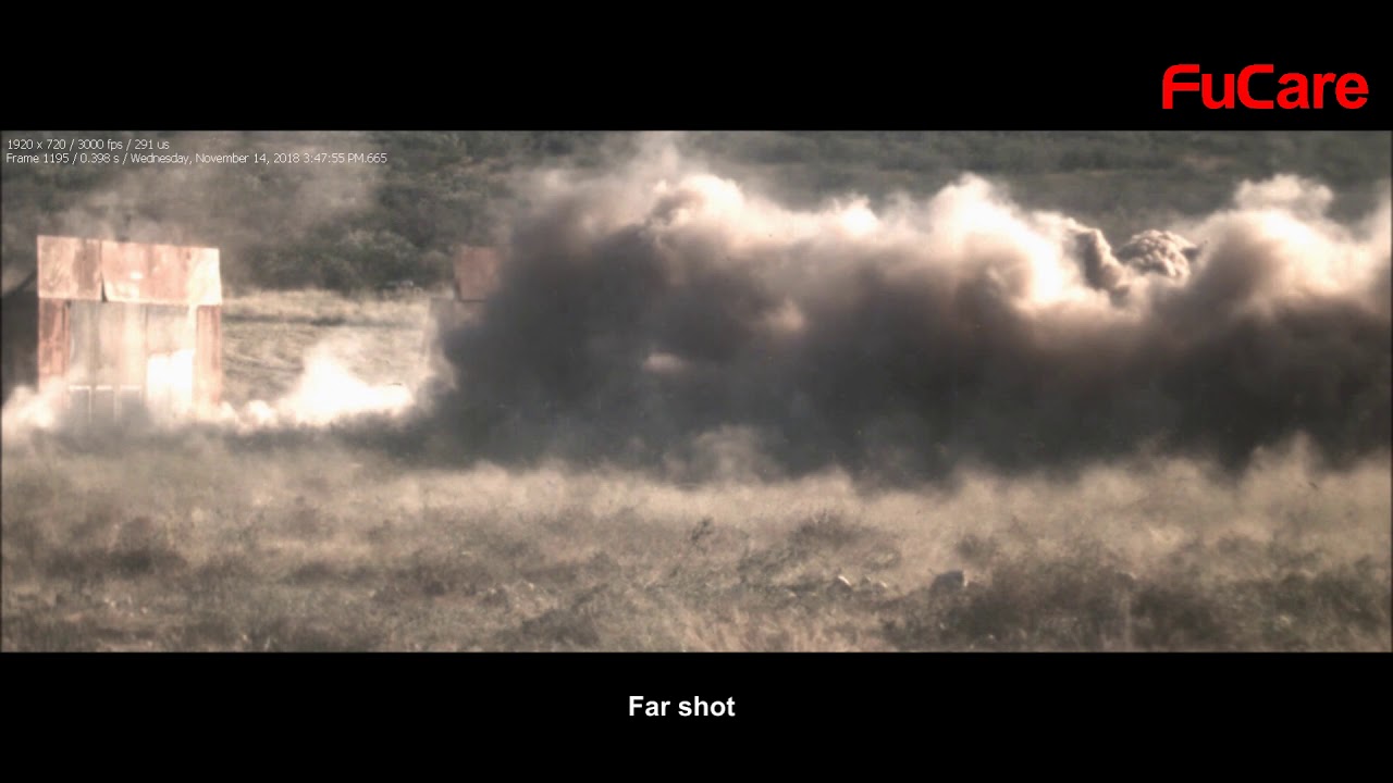FUCARE large size blast door tested by 550lbs explosive