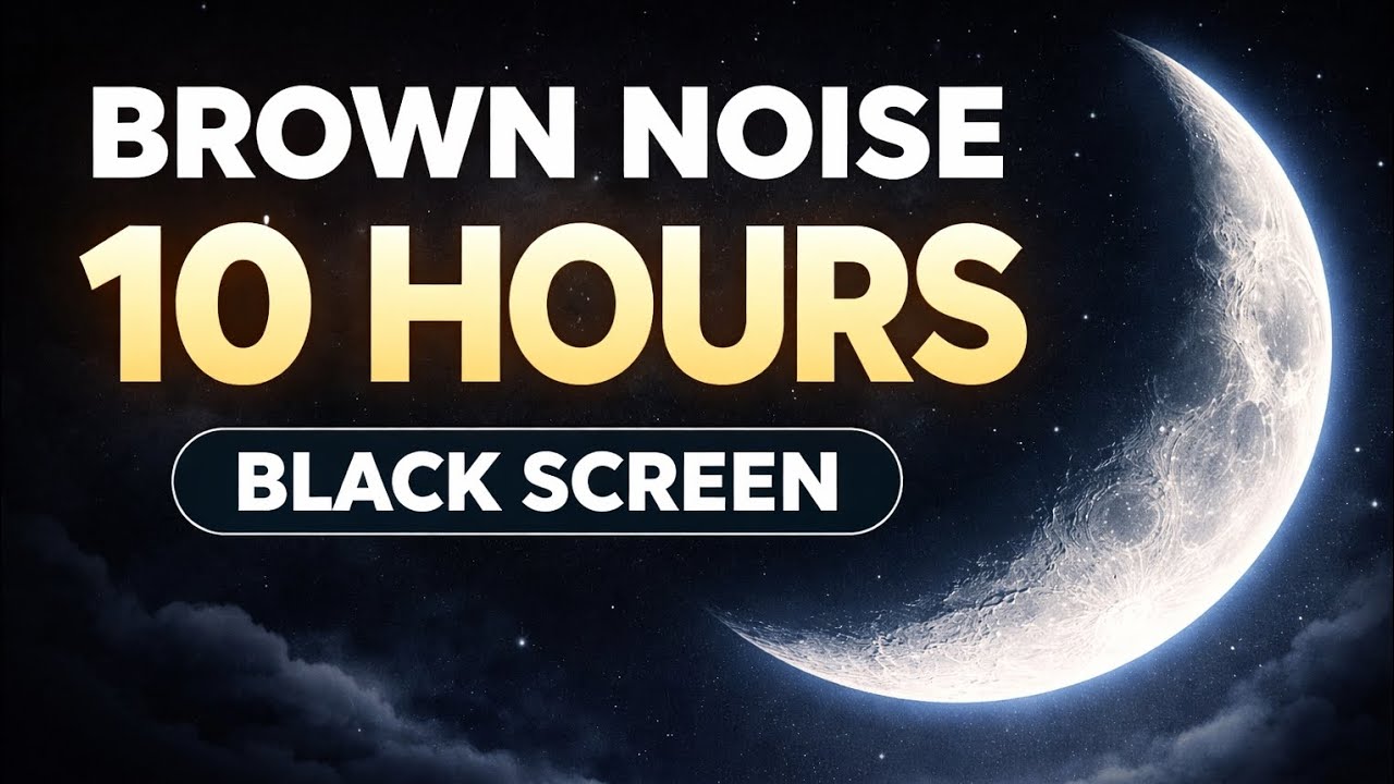 10 Hours of Deep Brown Noise for Sleep 🌙 | Black Screen | Fall Asleep Fast & Stay Asleep