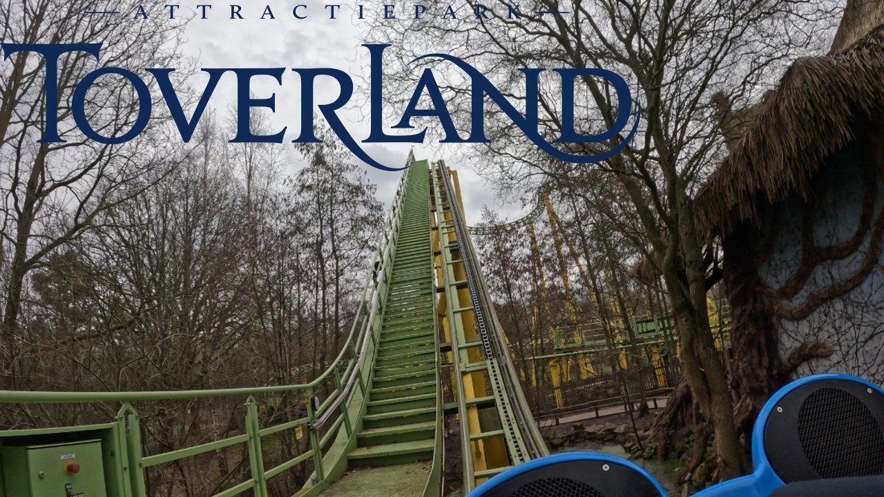 Dwervelwind Front Row POV | Spinning Coaster | Toverland Netherlands