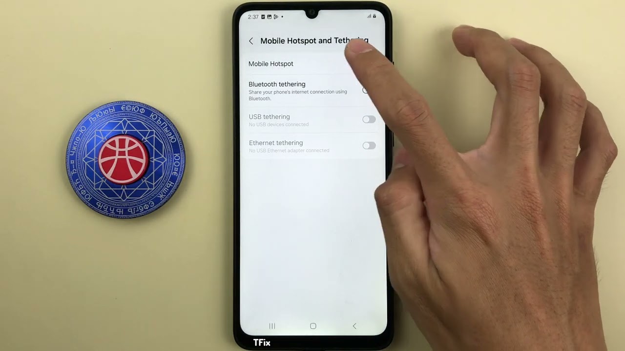 Mobile Hotspot, broadcast wifi from phone on Samsung A05 Android 14