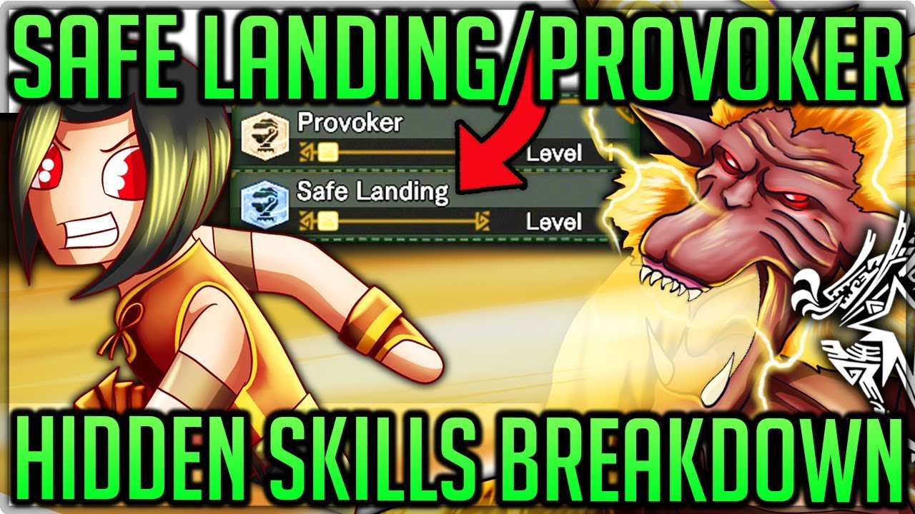 The Safe Landing + Provoker Hidden Skills Are Ridiculous - Monster Hunter World Iceborne! #iceborne