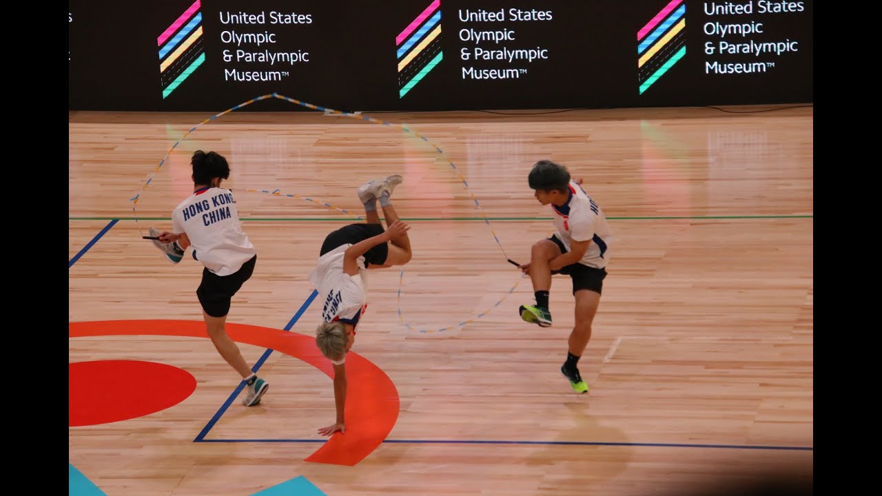 2023 WORLD JUMP ROPE CHAMPIONSHIPS - 持棒衛士 - Double Dutch Single Freestyle (audience view)