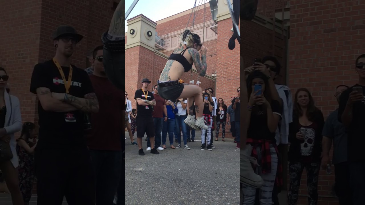 Human suspension at Texas Showdown
