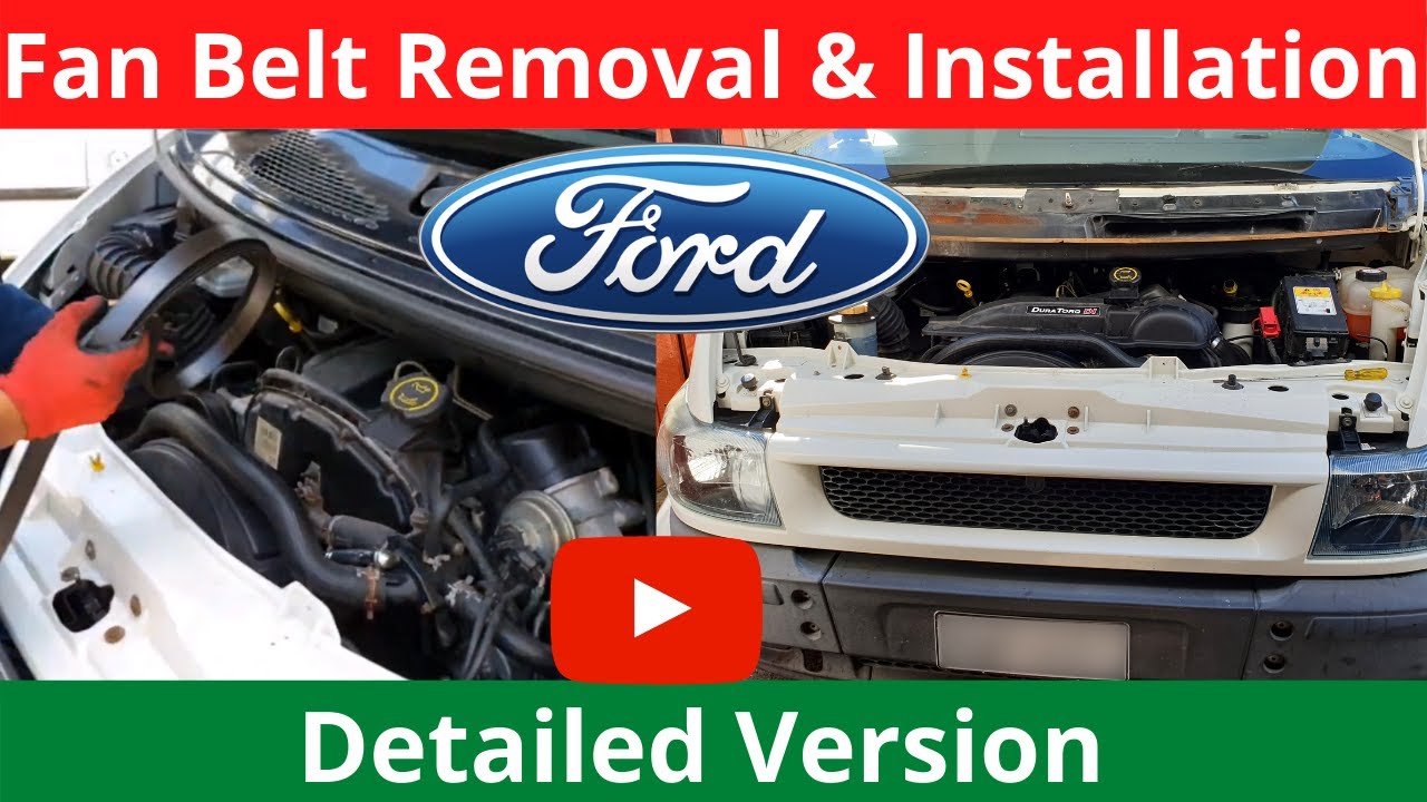Ford Transit Fan Belt Removal and Installation (Start - Finish)