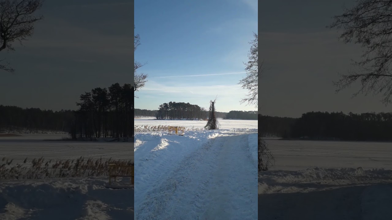Mazurska Pętla Rowerowa 2026-02-02 Ruciane-Nida, Jezioro Nidzkie, Promenada, Plaża Miejska "Dzika"