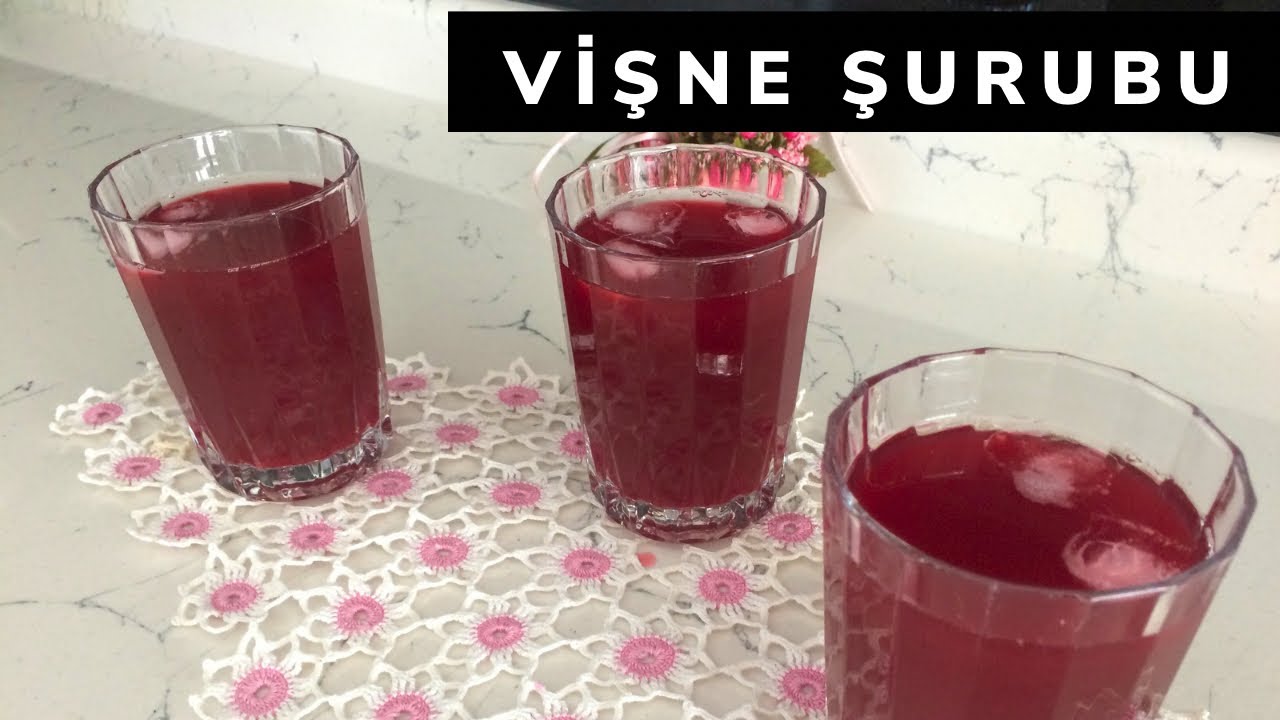 !! Vişne Şurubu Nasıl Yapılır🍒Az Şekerli 👍Doğal Ev Yapımı 👍Vişne Şurubu Tarifi 🍷