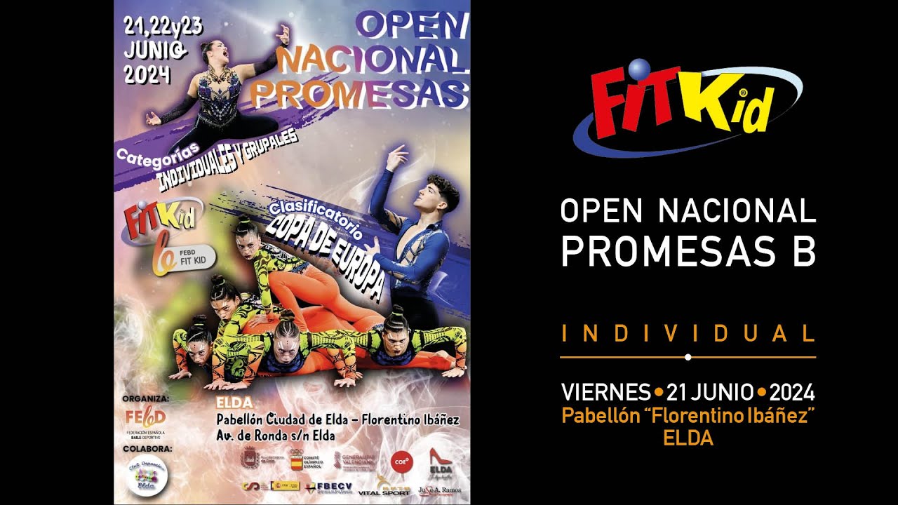 OPEN NACIONAL PROMESAS 2024. INDIVIDUAL. Viernes, sesión mañana. Elda