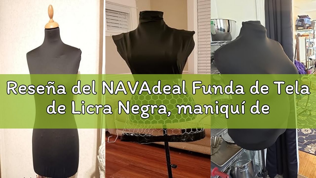 Reseña del NAVAdeal Funda de Tela de Licra Negra, maniquí de Vestido (maniquí no Incluido)