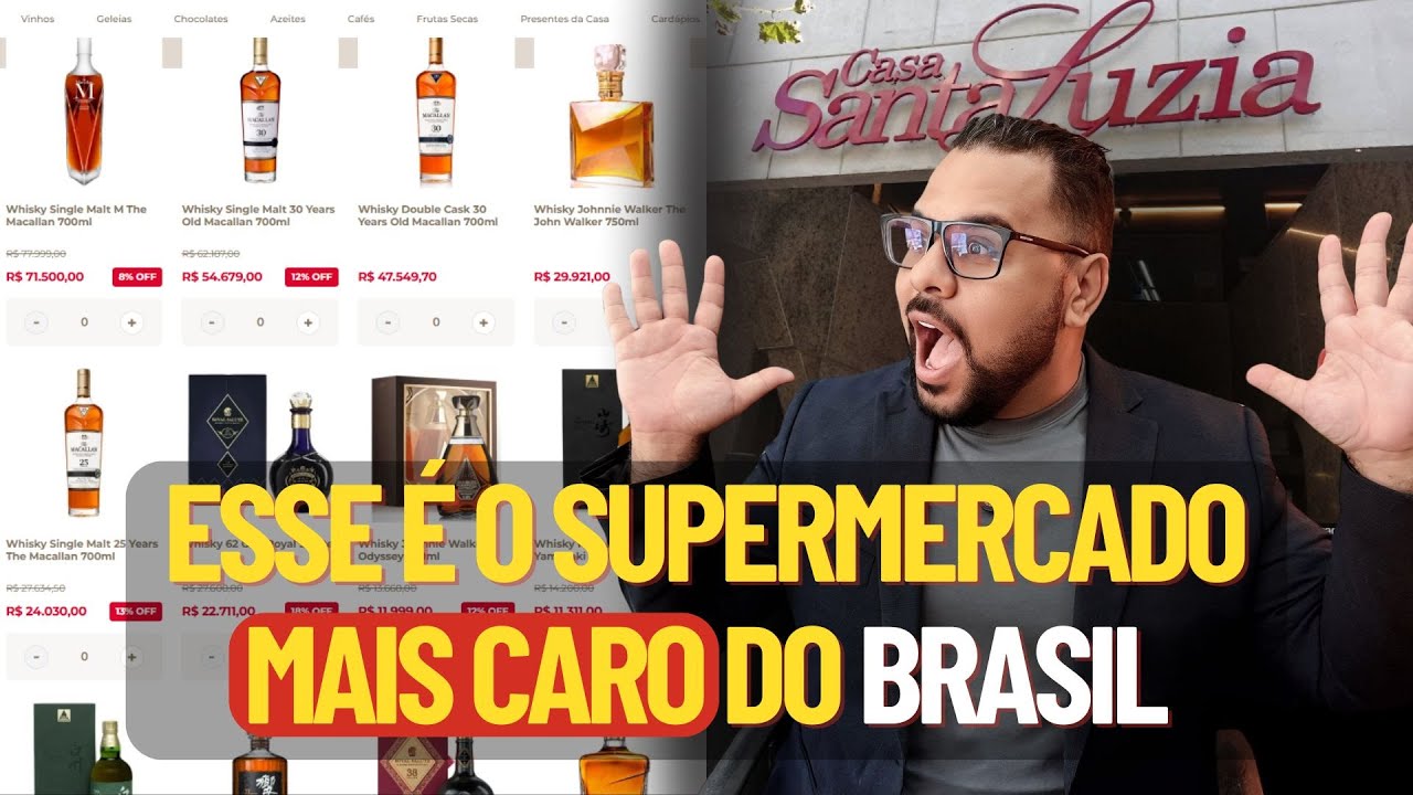 EU VISITEI O SUPERMERCADO MAIS CARO DO BRASIL - CASA SANTA LUZIA