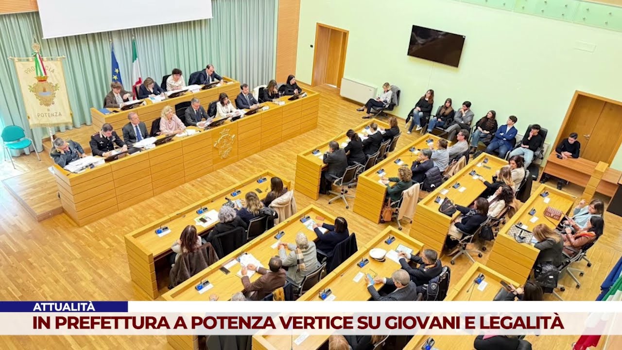 ATTUALITÀ. IN PREFETTURA A POTENZA VERTICE SU GIOVANI E LEGALITÀ