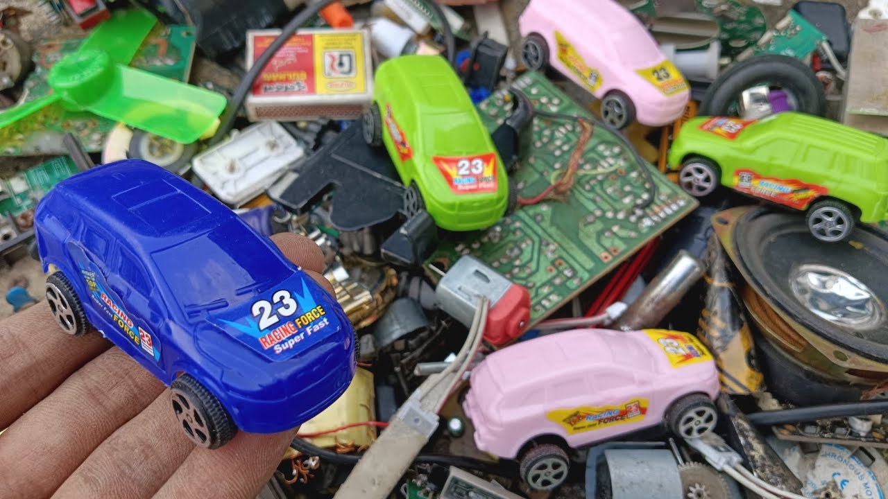 Toys Car Scrap Ideas | Creative Scrap Electronic Material 