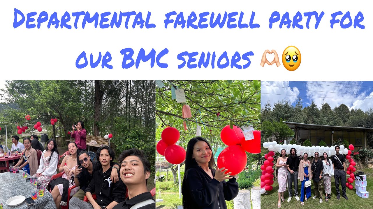 Departmental farewell party for our BMC seniors🥹🫶🏻 /Ziro/Arunachal Pradesh/ saint claret college