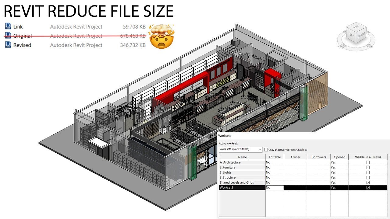Revit Worksets | Revit Tips to Reduce File Size