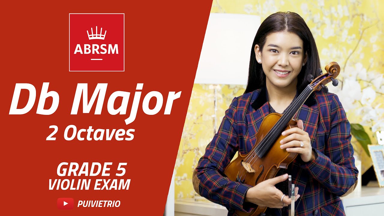 ABRSM : Grade 5 | Db Major - 2 Octaves | Scale & Arpeggio | Violin Exam