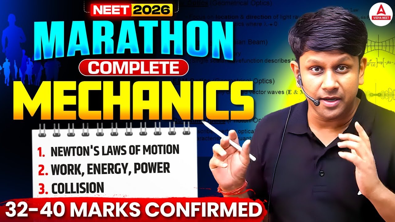 Newton's Laws of Motion | Work Energy & Power | Collision in ONE SHOT by GG Sir for NEET 2026!
