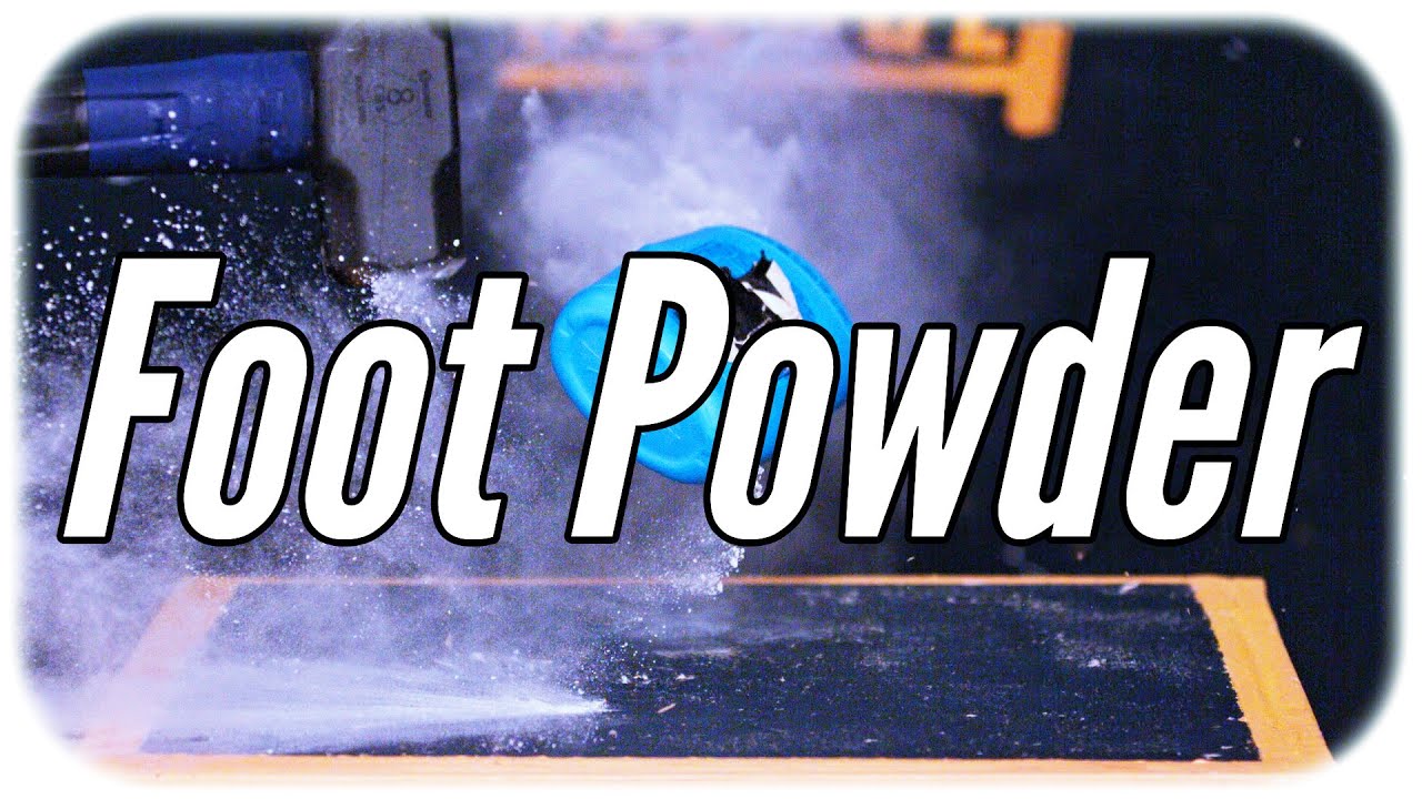 Sledgehammer vs Foot Powder in Slow Motion! - SLEDGE