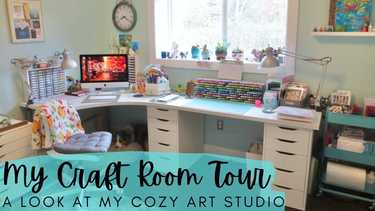 My Craft Room Tour | A Look at My Cozy Art Studio | Creative Spaces | October 2023