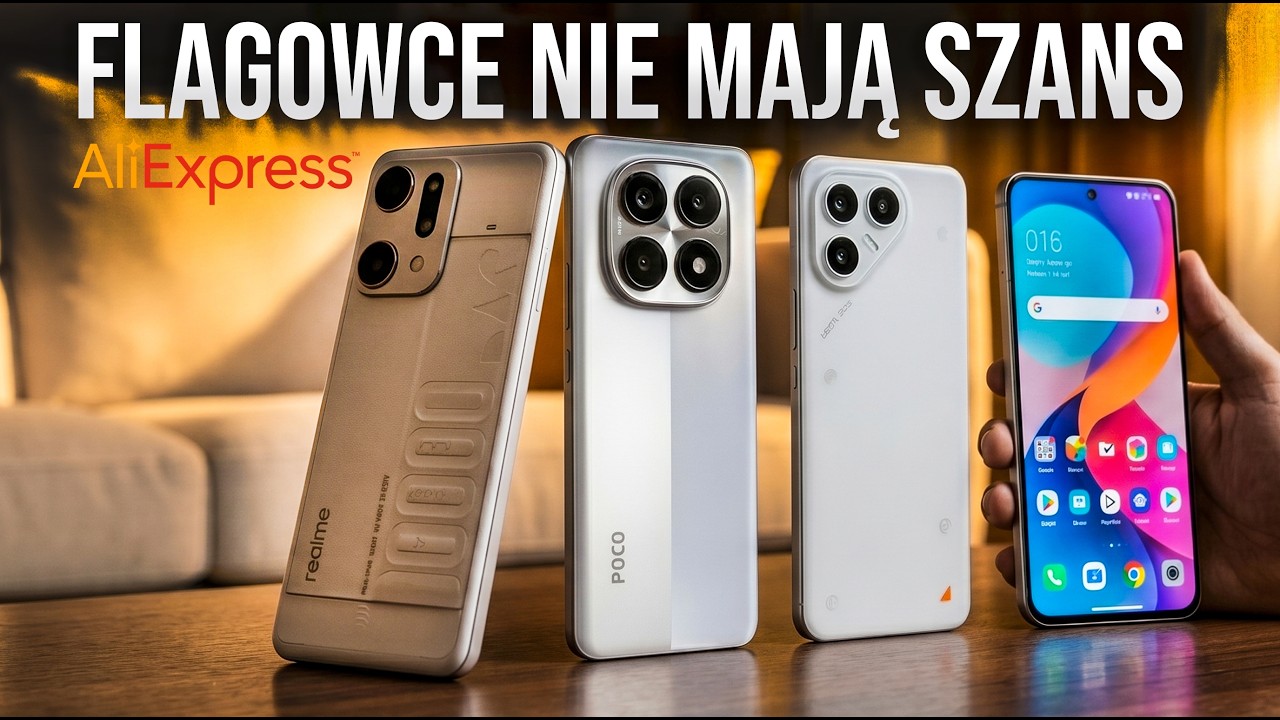 Najlepsze smartfony 2026 do każdej ceny 📱 Poco, Samsung, Pixel, Xiaomi  z Aliexpress