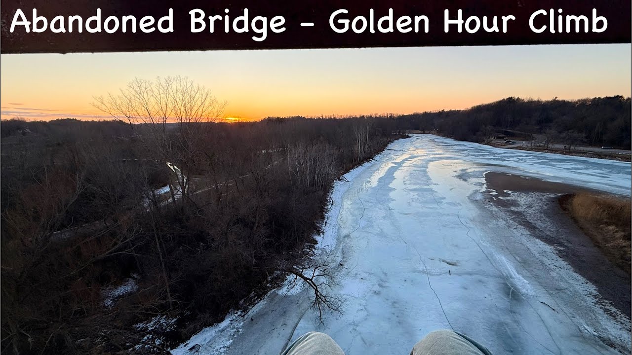 I Climbed an Abandoned Railroad Bridge | Sunset Walk