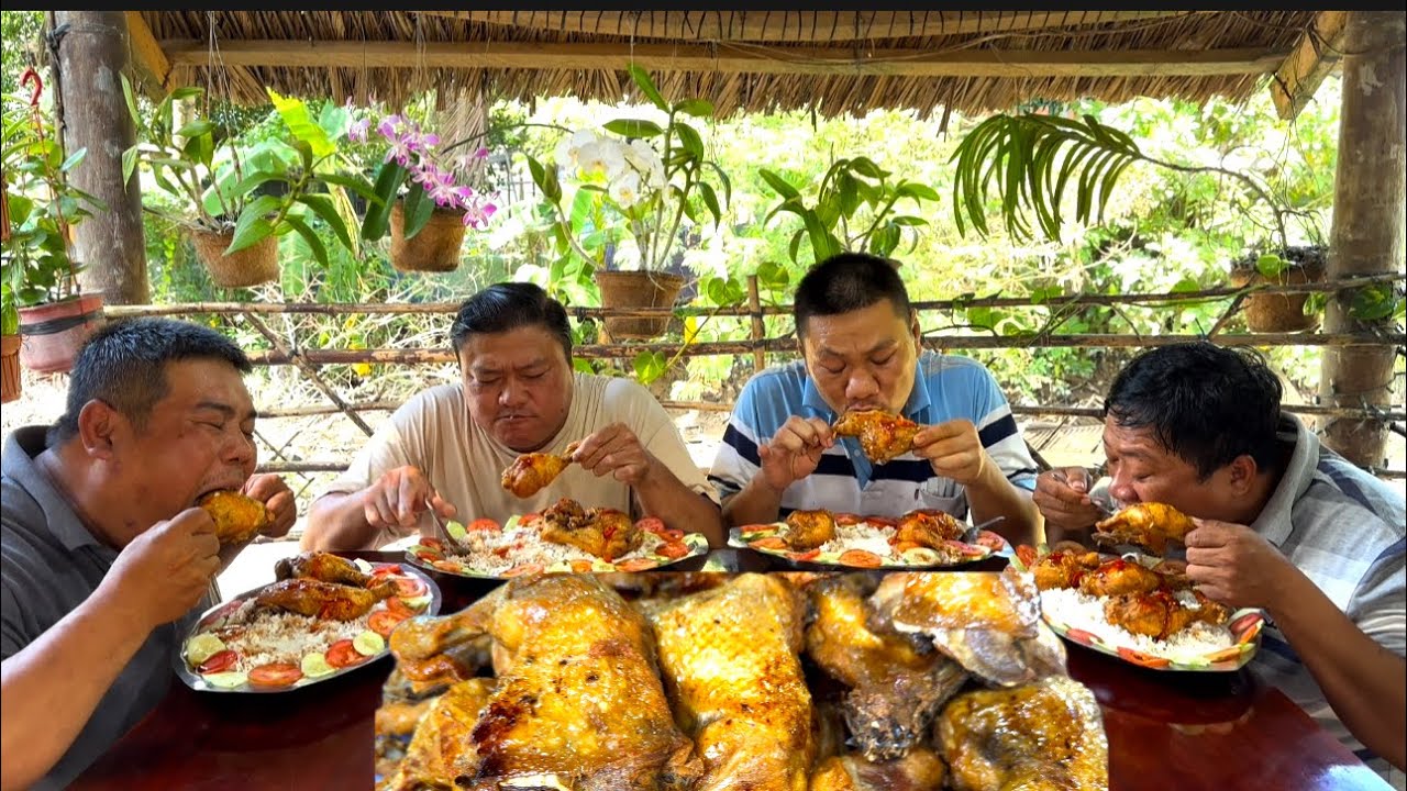 Chia Cặp Thi Ăn 10 Ký Cơm ĐÙI GÀ QUAY QUẢNG ĐÔNG Thắng Được 3Tr | ATN