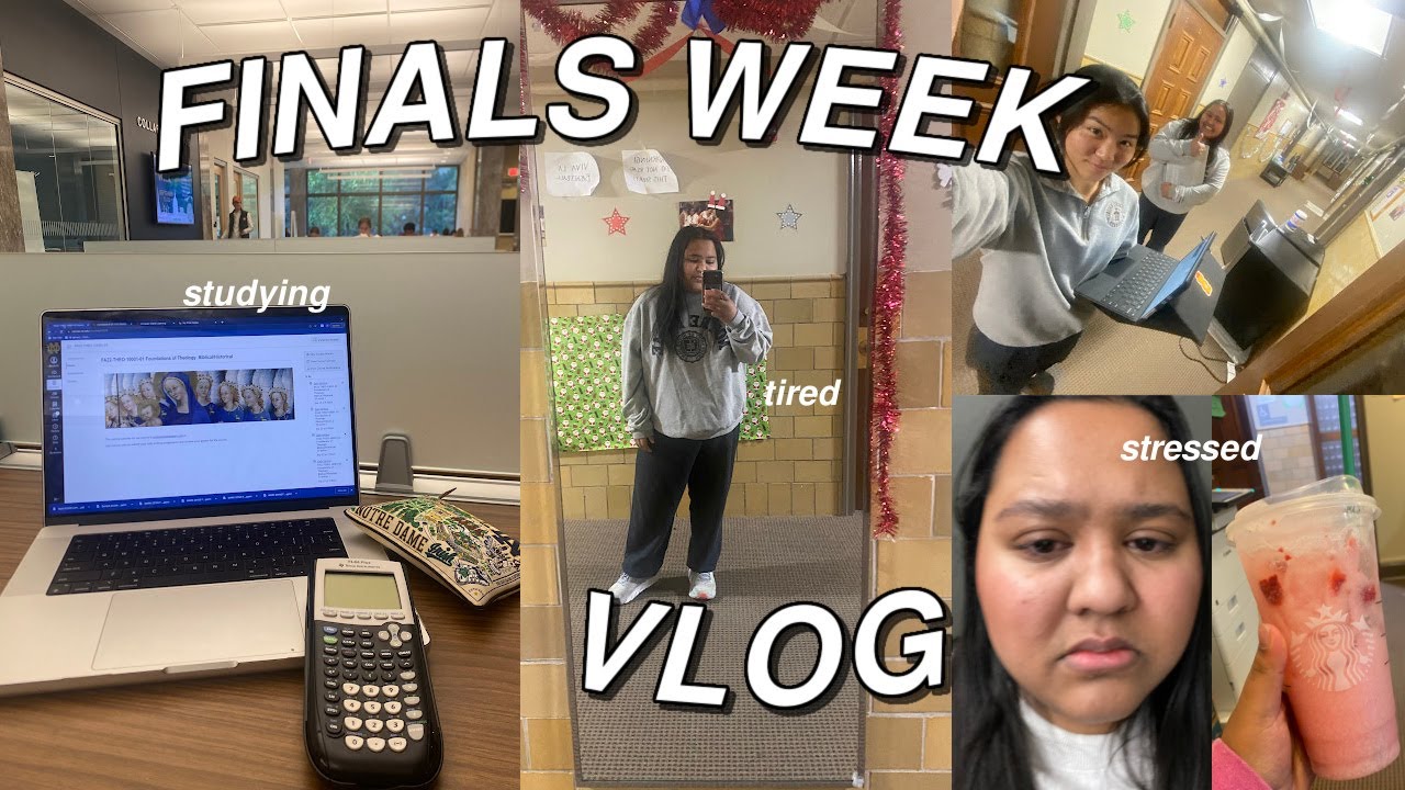 FINALS WEEK VLOG (freshman year) | University of Notre Dame