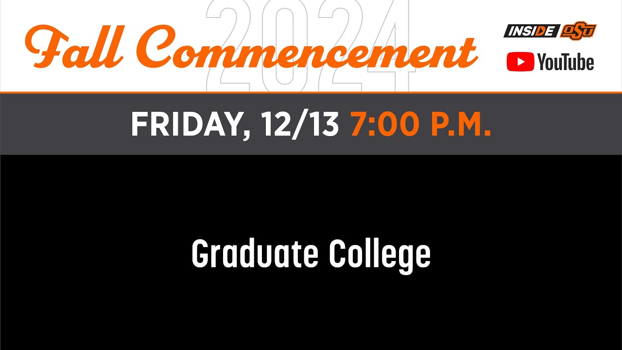 Fall 2024 Commencement: Graduate College