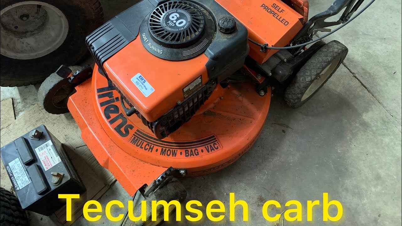 Ariens mower with Tecumseh engine- plastic carb fix