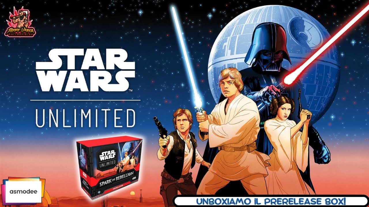 Star Wars: Unlimited - Scintilla di Ribellione Prerelease Box Unboxing | A caccia di leggendarie!