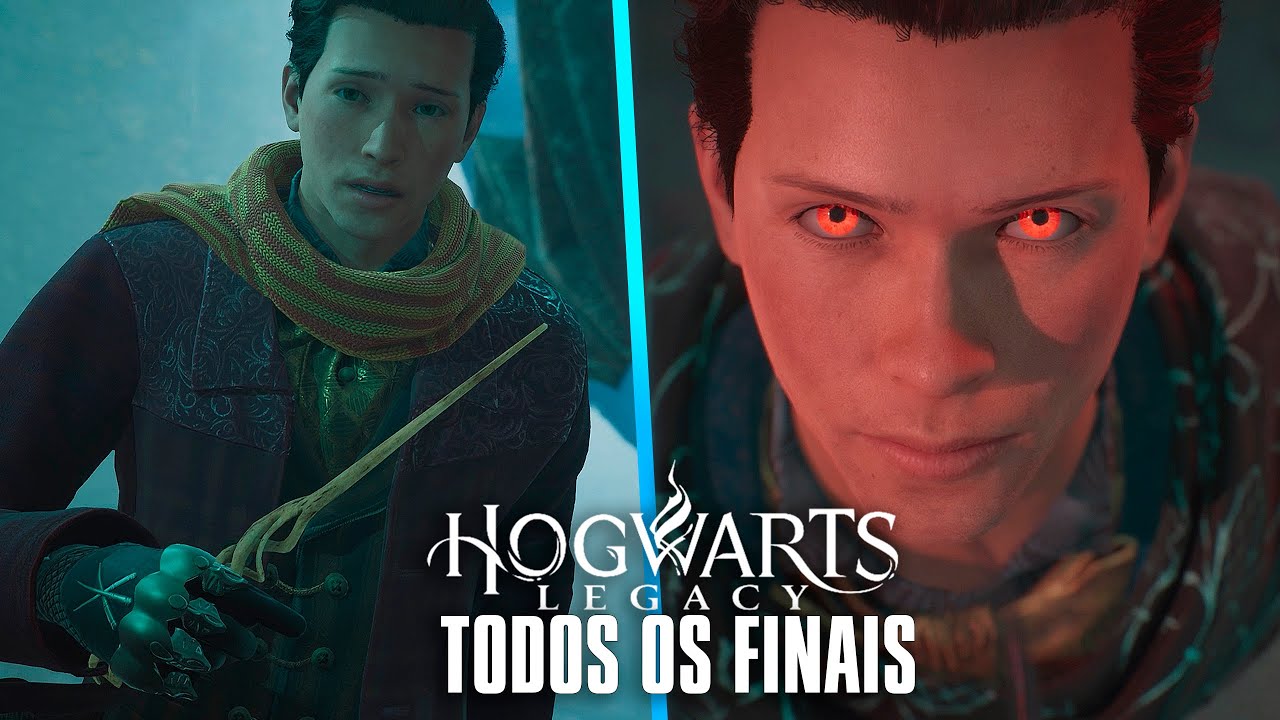 Hogwarts Legacy - Todos os FINAIS (Final Bom/Final Ruim) DUBLADO