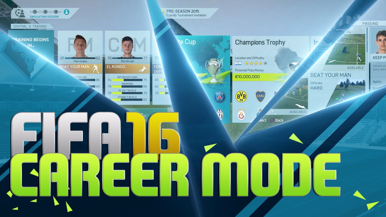 FIFA 16 Career Mode Official Features | Player Training, Pre-Season & More