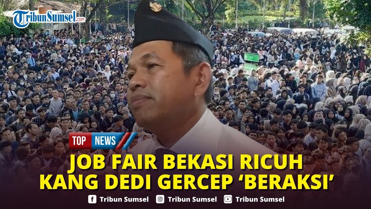 🔴Job Fair Bekasi Ricuh, Dedi Mulyadi Beraksi Telepon Bupati, Siapkan Sistem Digital Pencari Kerja