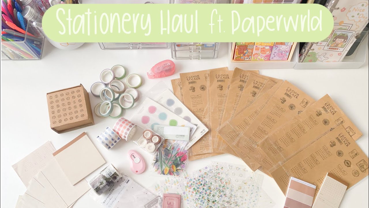 Stationery Haul ft. Paperwrld