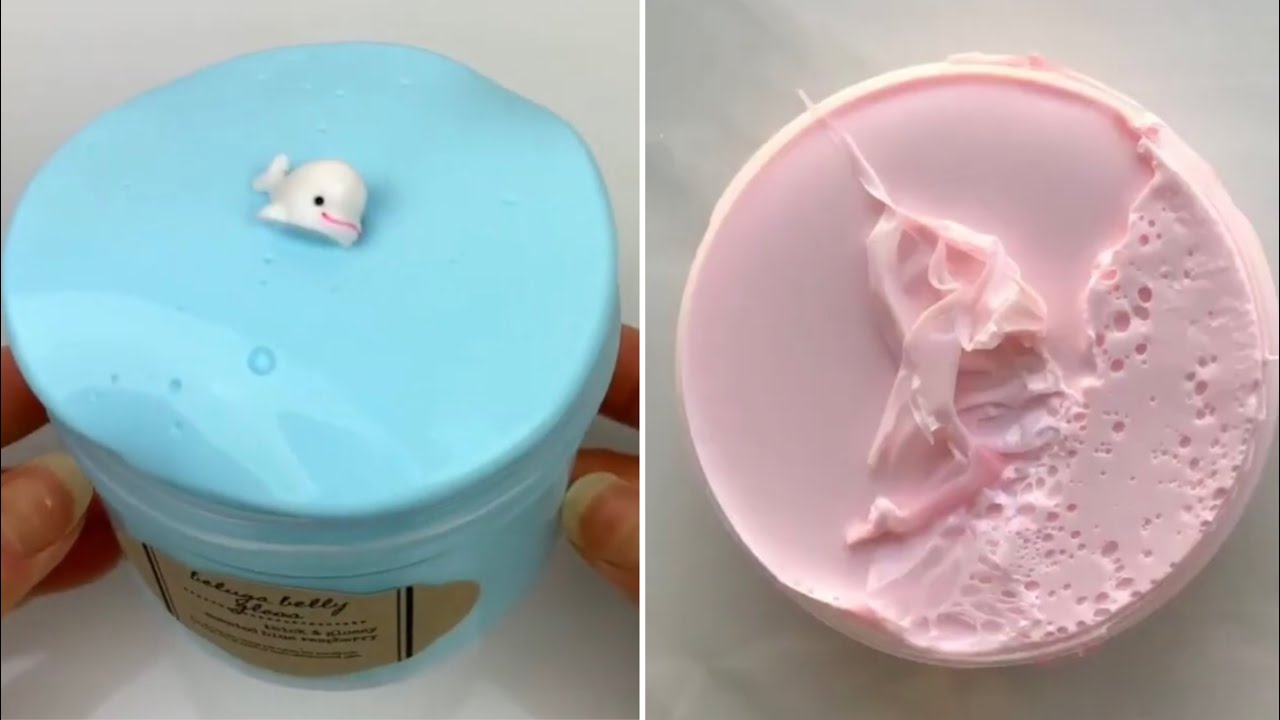 Satisfying Glossy slime ASMR compilation