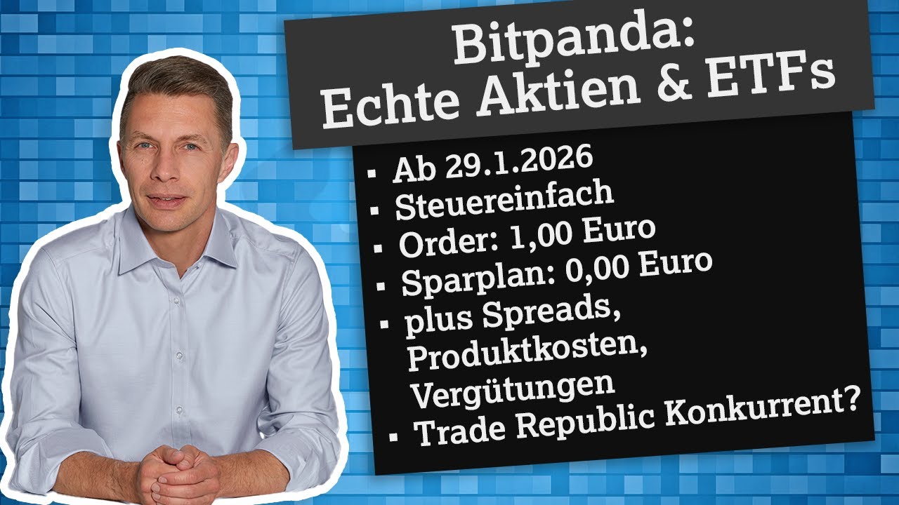 Bitpanda startet echte Aktien und ETFs, was der neue 1 Euro Broker wirklich kann