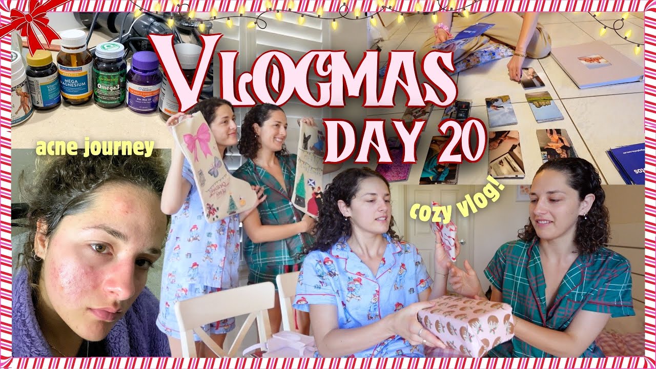 My acne journey, painting Christmas stockings & 2024 memories 💌 VLOGMAS DAY 20!